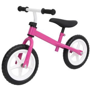 VÉLO ENFANT Vélo d'équilibre pour enfant - ZJCHAO - Roues de 10 pouces - Cadre en acier - Rose
