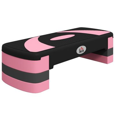 Step Réglable 3 En 1 Step Aérobie Réglable 3-en-1 The Firm - Avec 8 Pieds En Caoutchouc - Occasion - Poids Max 200-300 Lb Step Aerobique The Firm
