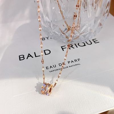 Pendentif Double Cœur En Zirconium Cubique Plaqué Or 18 Carats 750/1000 - Bijouxia - Neuf Avec étiquettes