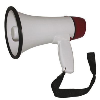 Mégaphone Compact Vonyx MEG020 20W - Avec Sirène, Enregistrement Et Portée 700m Pour Manifestations Et Sports