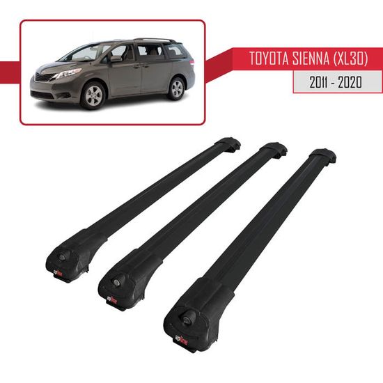 Barres De Toit Pour Toyota C-HR 2017-2025 - Alliage Aluminium, Fixation Vis, Charge Max 200kg, Noir