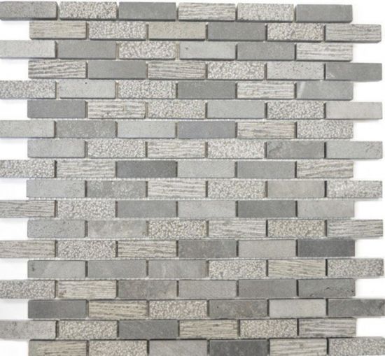Marbre Mosaïque Carrelage Pierre Naturelle Brick Mur Compose Ibiza Blanc Gris Clair Carrelage Cuisine Mossopo 46692::4282