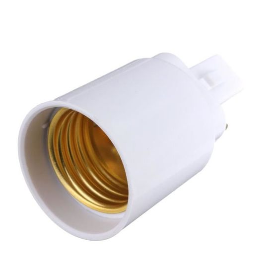 PATIKIL Lot De 4 Adaptateurs Douille G24q Vers E26/E27 – Convertisseur Lampe 4 Broches Vers Vis Pour Ampoules LED/Halogène/CFL