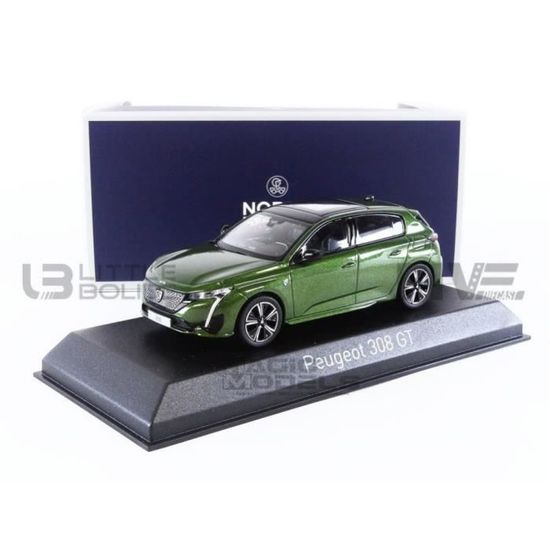 NOREV 1/43 - Peugeot 308 GT 2021 Couleur Vert Olivine - Modèle Réduit Neuf