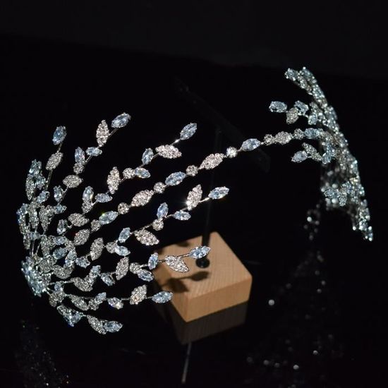 Bandeau Mariée Strass 'BRIDE' - Diadème Perles Pour Enterrement Vie Jeune Fille - Accessoire Cheveux Fête - 7