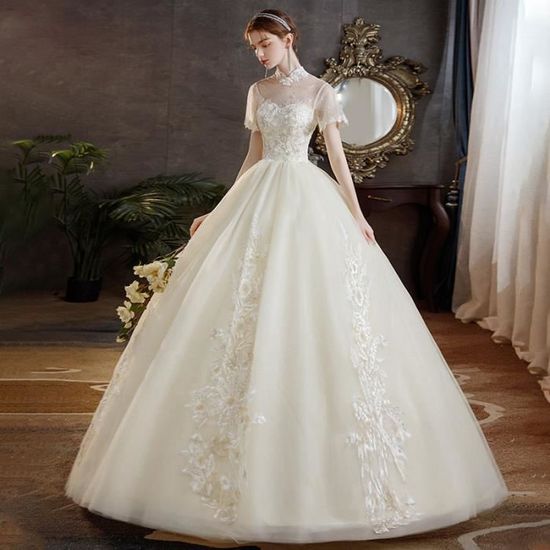 Robe de mariée principale 2020 nouvelle mariée Mori tempérament ciel