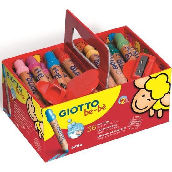 Taille Crayons Giotto Bebe Pour Crayon De Couleur Gros Diametre Giotto