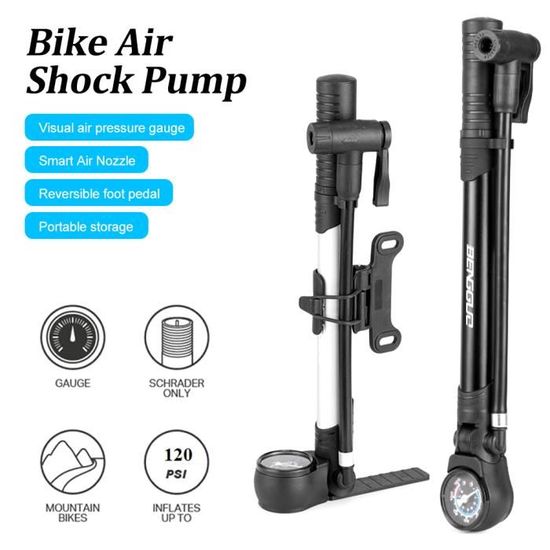 Pompe à Vélo On Bike En Acier Avec Manomètre Intégré – ZF030