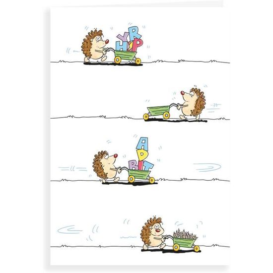 Geburtstagskarte „Have A Great Birthday“ Mit Zug-Motiv – 17,8 X 12,7 Cm, Inkl. Umschlag