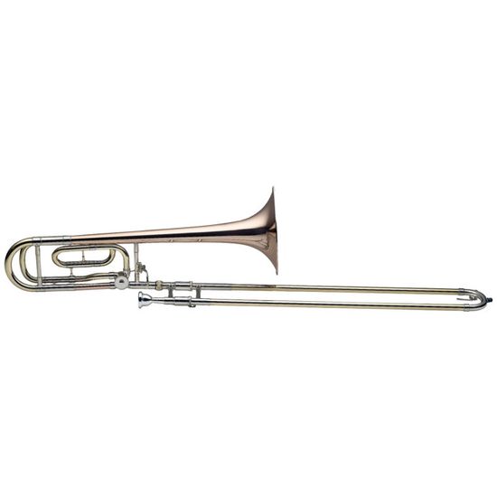 Pro Trombone A Coulisse Tenor En Sib Et Fa Pavillon En Cuivre Rose Perce L Achat Vente Trombone Trombone Tenor Pro Sib Fa Etui