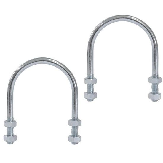 10 Pinces à Boulon En U En Acier Inoxydable 2,5 Pouces - Pour Tuyaux, Universelles, Robustes Et Durables