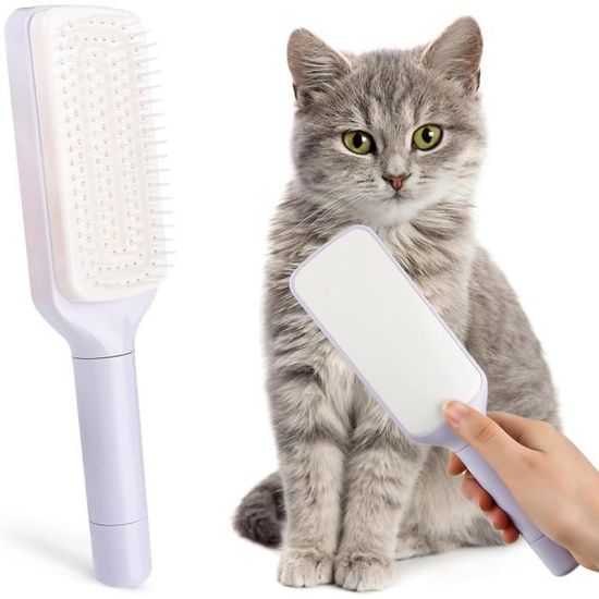 Épilation facile, brosse lisse autonettoyante : idéale pour les chats