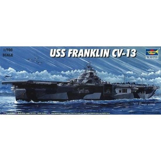 Maquette - TRUMPETER - USS FRANKLIN CV-13 - 1:700 - Garçon - 15 ans et plus