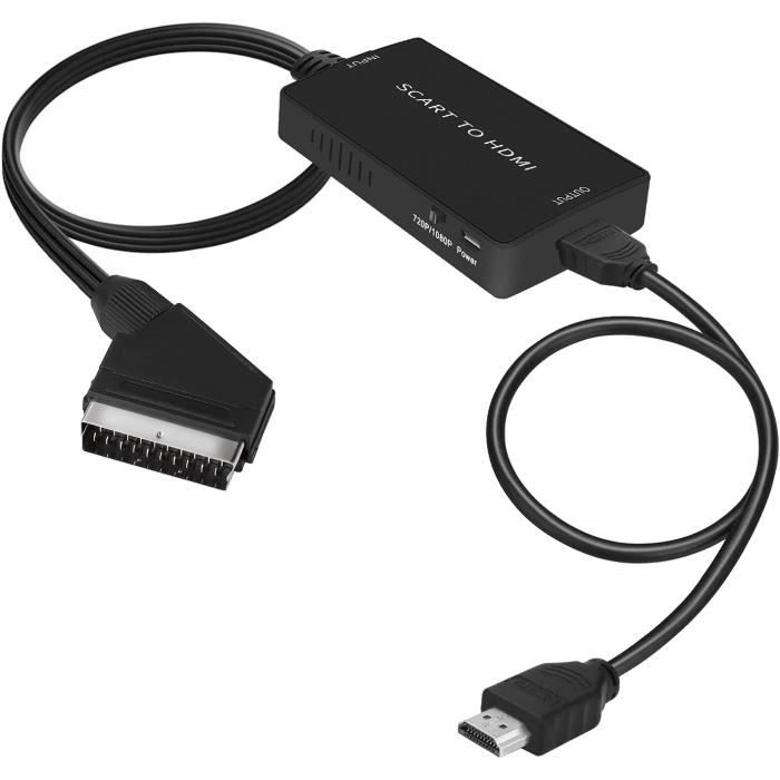 Adaptateur péritel vers HDMI avec cables HDMIFull HD 720P1080P Switch