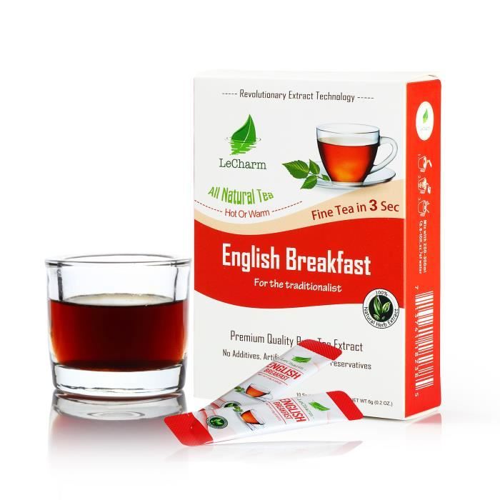 Extrait instantané de thé noir de saveur classique Petit-déjeuner anglais Thé britannique de l'après-midi