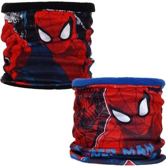 Tour de cou cache-cou grand Spiderman - Couleur:Noir