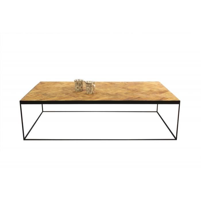 Table basse rectangulaire en teck - ANNA/L