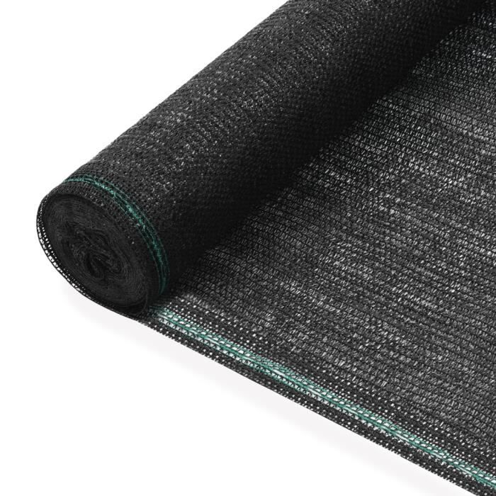 🦐5622Haute qualité- Clôture de tennis - Brise Vue renforcé pour Balcon Jardin Protection-PEHD 1,6 x 25 m Noir