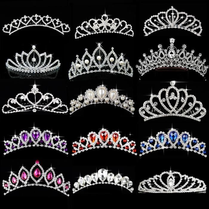 bandeau - serre-tête -Princesse couronne pour filles anniversaire spectacle cadeau couronne diadème diadè...- Modèle: 4 -