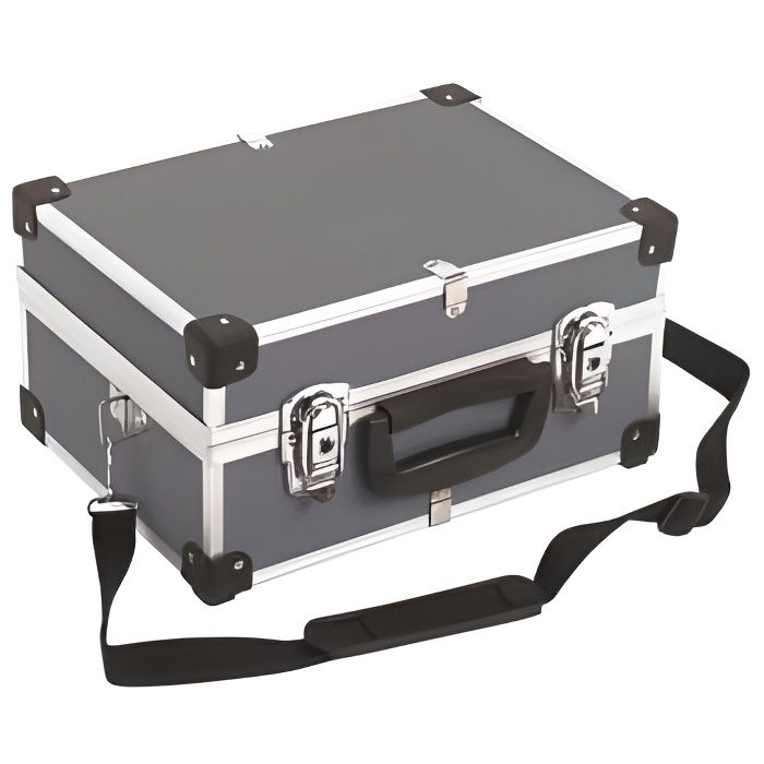 Valise alu 330x230x150mm gris