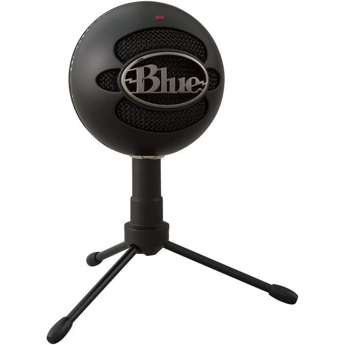 Blue Microphones Snowball ICE Plug 'n Play Microphone USB pour Enregistrement, Podcast, Diffuser, Jouer à Twitch en Streaming,[138]