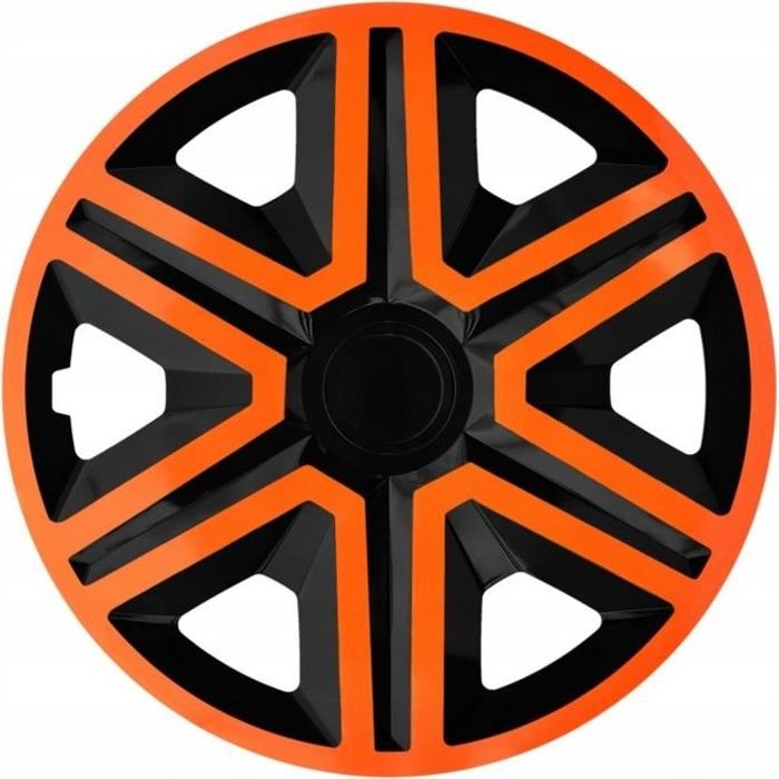 Enjoliveurs de roues ACTION noir-orange 14 \