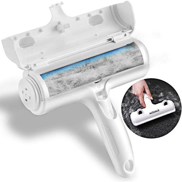 Brosse Anti Poils Animaux Chat Chien,Magique Réutilisable pour Poils(vêtements/canapé/Voiture/lit/Tapis)