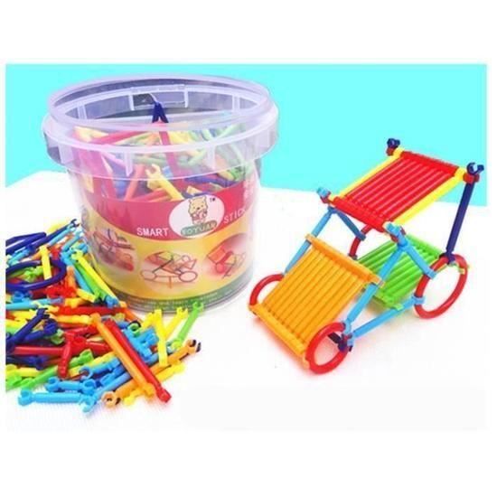 Bâtons Plastiques de Construction 3D Enfants Blocs de Construction Jeu de Construction @YC