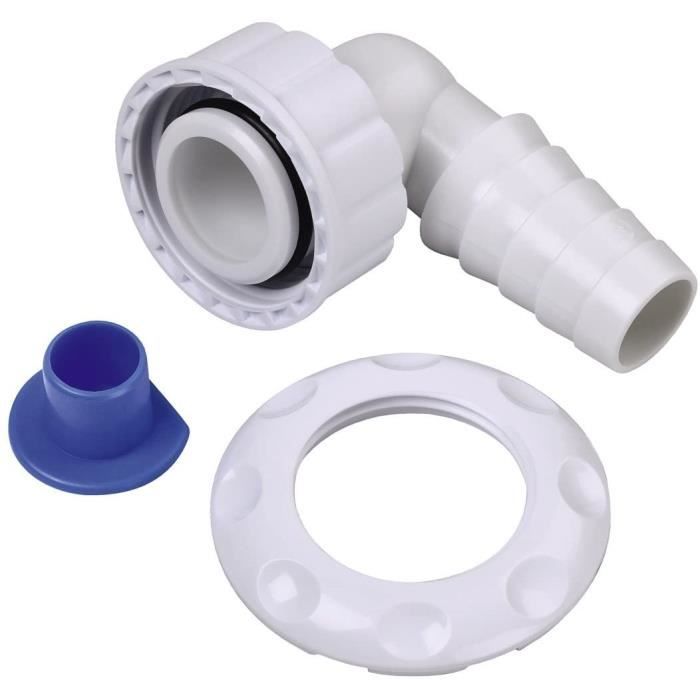 Xavax Douille de raccord (pour siphons intégration dans mur sans ouverture de nettoyage, pour lave-linge et lave-vaisselle, 90 degré