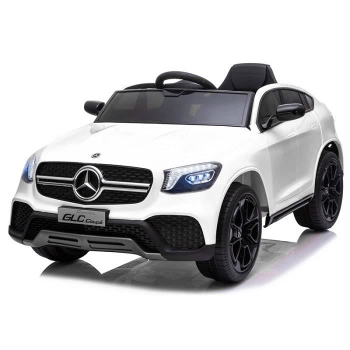 Mercedes GLC coupé Edition Blanc - Voiture électrique pour enfant avec batterie 12v et télécommande