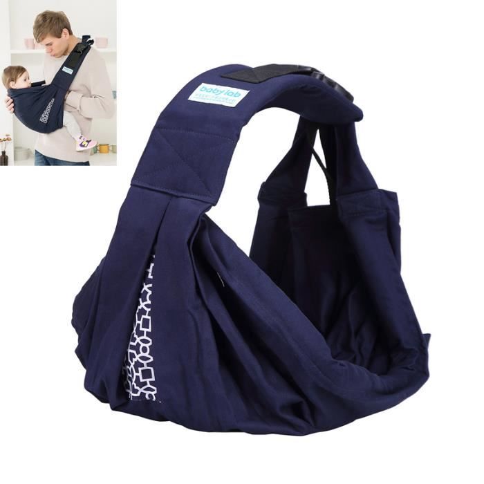Echarpe de portage avec Boucle de sécurité Echarpe de portage Multifonctionnel Coton - Bleu ZS7906