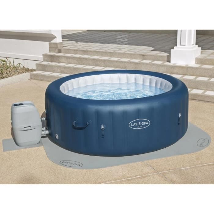 BESTWAY Tapis de sol pour spa carré ou rond Lay-Z-Spa 216 x 216 cm