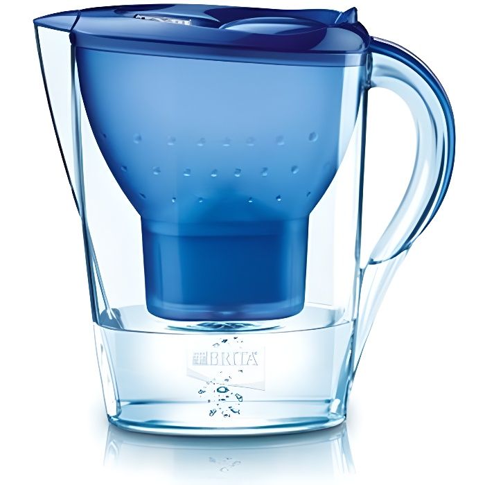 Brita Marella Cool. Volume: 2,4 L, Couleur du produit: Bleu. Largeur: 256 mm, Profondeur: 104 mm, Hauteur: 258 mm
