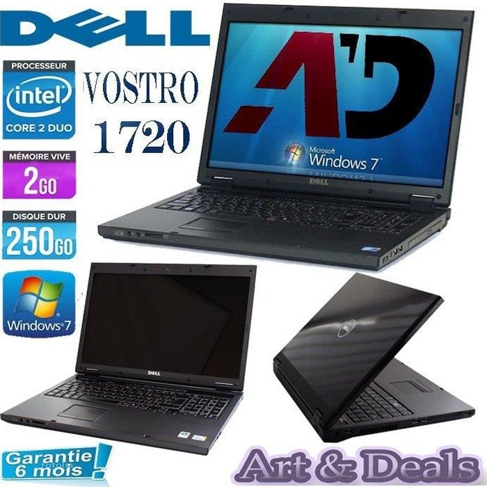 Dell VOSTRO 1720 Core 2 Duo Ram 2Go 250Go