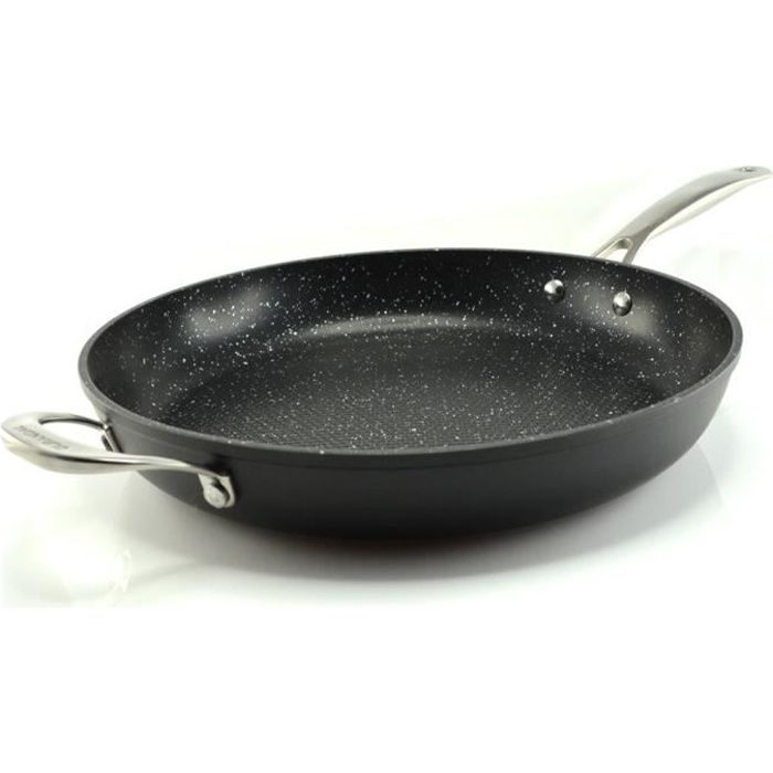 Poêle de 32 cm revêtement granité et fond nid d…