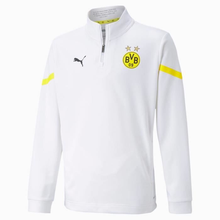 Sweat Prematch enfant Borussia Dortmund 2021/22 - jaune fluo/noir