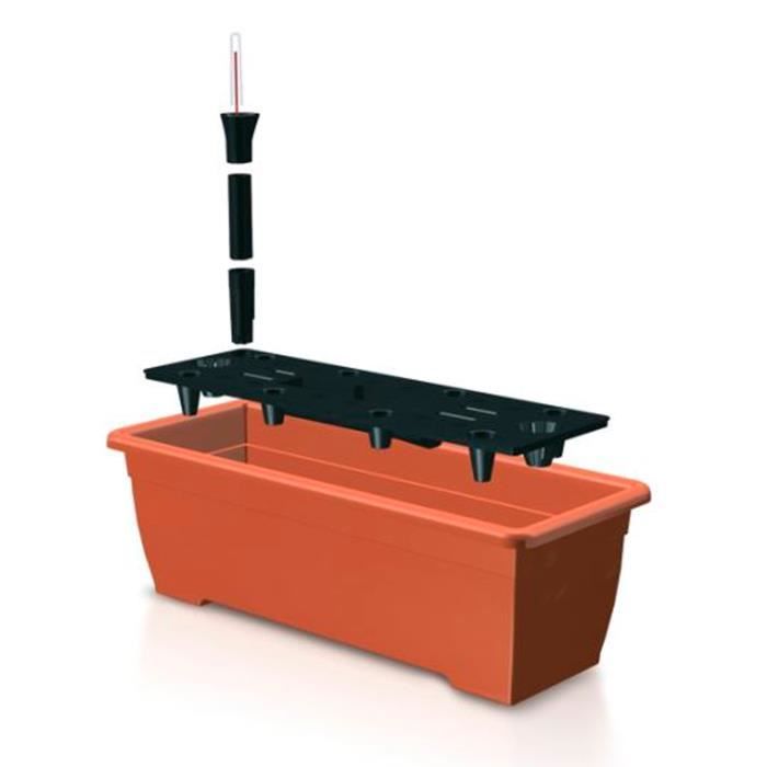Jardinière balcon Prosperplast 11 L Terracotta avec irrigation 50 x 19 x 16 cm