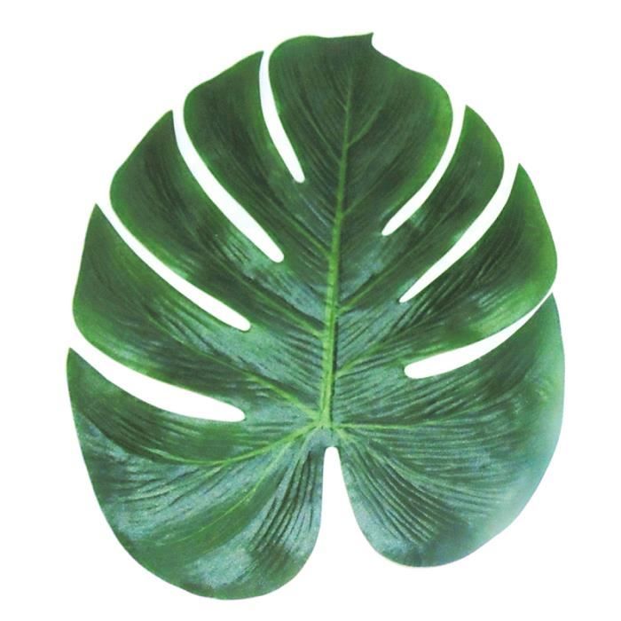 35x29cm grande taille haute Simulation artificielle Faux Monstera plante feuille faux vert plantes décoratives durables AQUARIUM