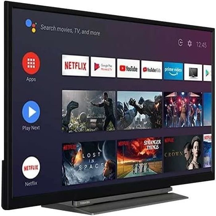 Téléviseur TV Connectée TOSHIBA 24WA3B63DG 24- HD Ready Bluetooth WiFi HDR Google Assistant Netflix 61cm