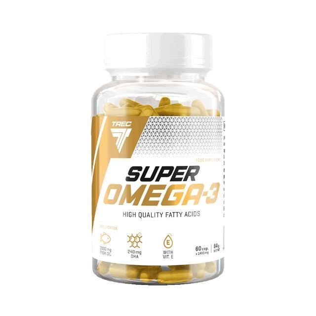 Super Oméga 3 Trec Nutrition Acides Gras EPA DHA 120 Gélules