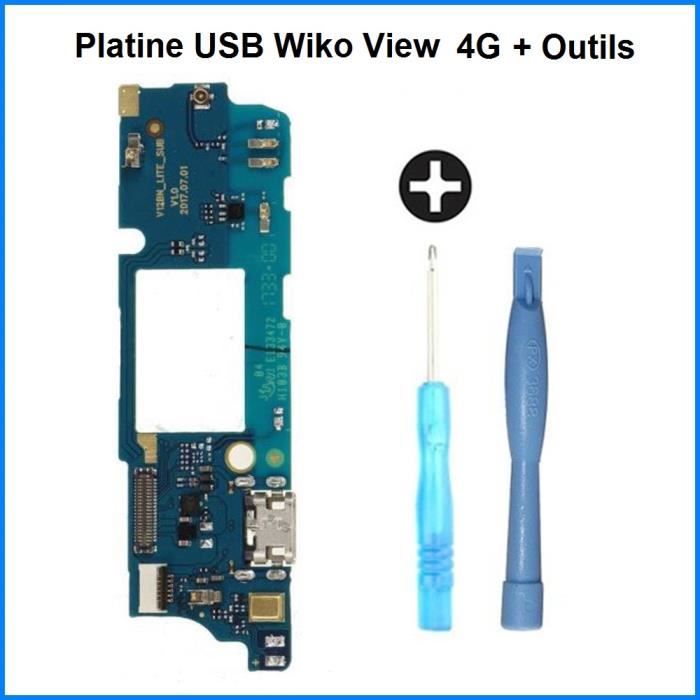 Connecteur de Charge USB Wiko View - 100% ORIGINAL + Outils