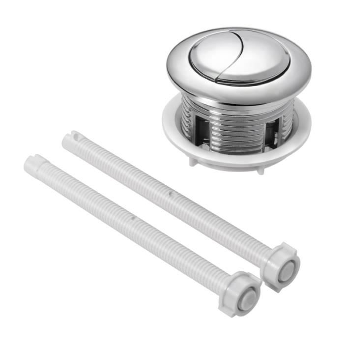 ROSENICE 114mm Pratique Durable Double Flush Réservoir D'eau De Toilette Bouton-Poussoir avec Tiges Pièces RESERVOIR WC