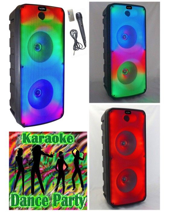 ENCEINTE SONO PORTABLE PARTY BLUETOOTH MOBILE USB TWS LED RGB MSD TELECOMMANDE +MICRO Radio Fm - vue 2