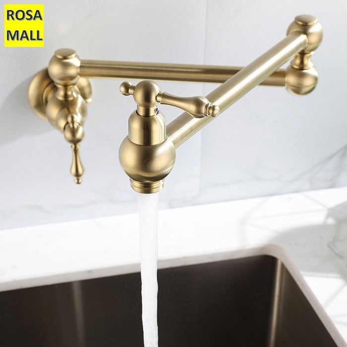 Robinet Mural Pour Casserole Kohler Purist - Laiton Brossé Moderne K-35745-2
