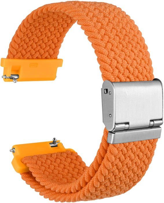 Bracelet solo Apple Watch en nylon tressé (bleu blanc