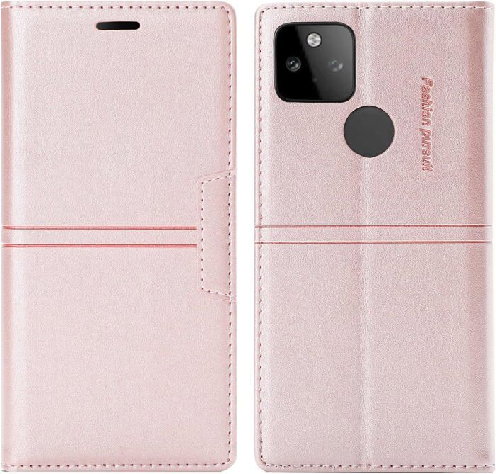 OCASE Coque Portefeuille Google Pixel 9a - Cuir PU Antichoc Avec Béquille, RFID Et Fentes Cartes - Noir