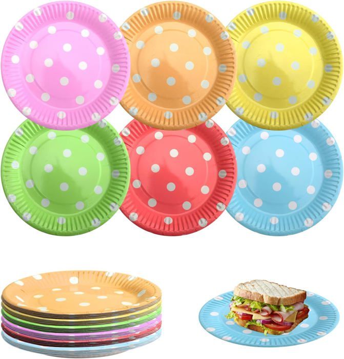 Lot de 16 accessoires de décoration pour fête d'anniversaire avec motif de dragon : assiettes, serviettes, tasses, nappes, bannière « Happy Birthday », autocollants dinosaures