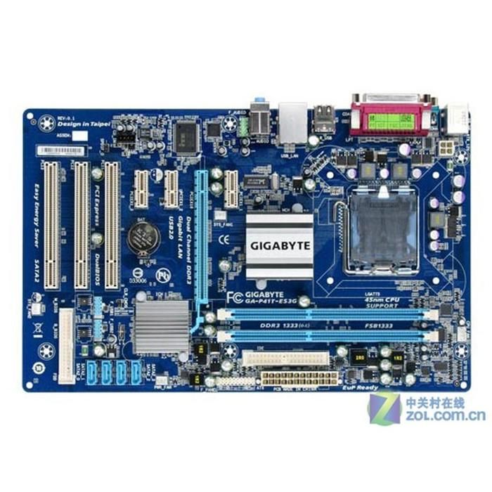 Acheter Carte mère GIGABYTE GA-P41T-ES3G Intel G41 Socket LGA775 2xDDR3 SDRAM 4GB ATX Reconditionné - 60,00 € Carte mère GIGABYTE GA-P41T-ES3G Intel G41 Socket LGA775 2xDDR3 SDRAM 4GB ATX Reconditionné - Gigabyte reconditionné disponible sur Cdiscount Seconde Vie