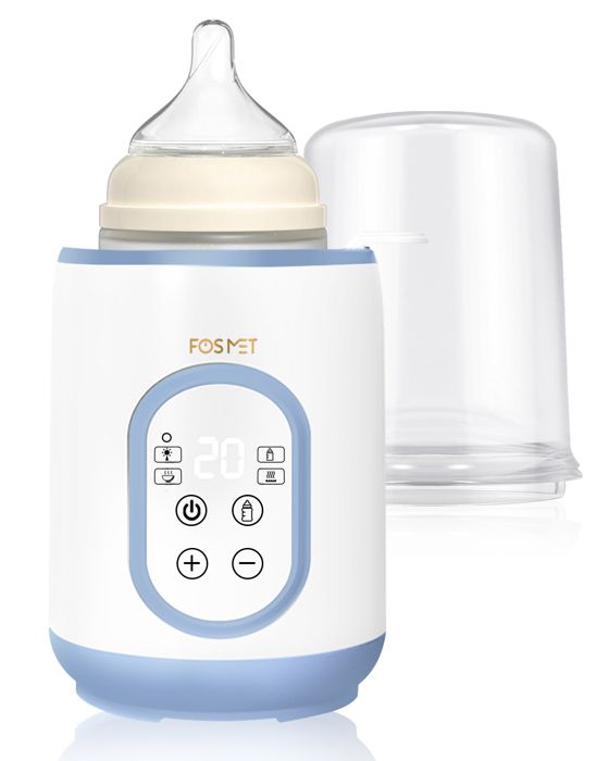 Chauffe-Biberon 9-en-1 Avec Stérilisateur – LCD, Température Réglable, Maintien Au Chaud 24h, Dégivrage, Veilleuse