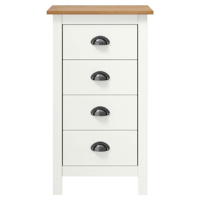 “SALE 2025”Buffet bas salon - Classique - Commode Buffet Hill Blanc 46x35x80 cm Bois de pin solide chill902200